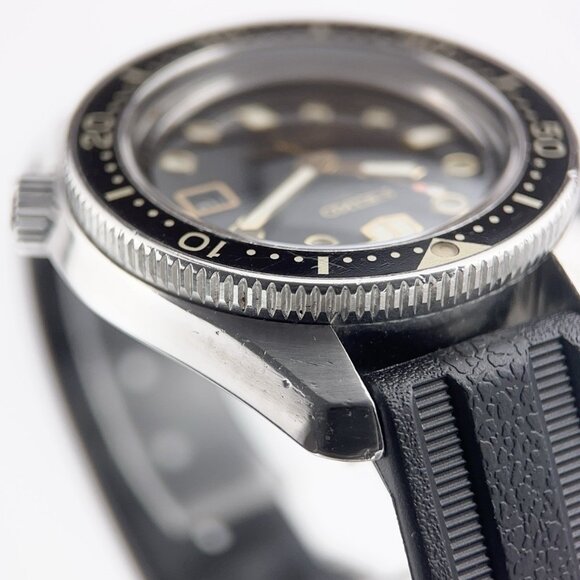 Seiko Stainless Steel Black Dial 44mm Automatic Movement Mens Watch 6159-7000 - Picture 5 of 8